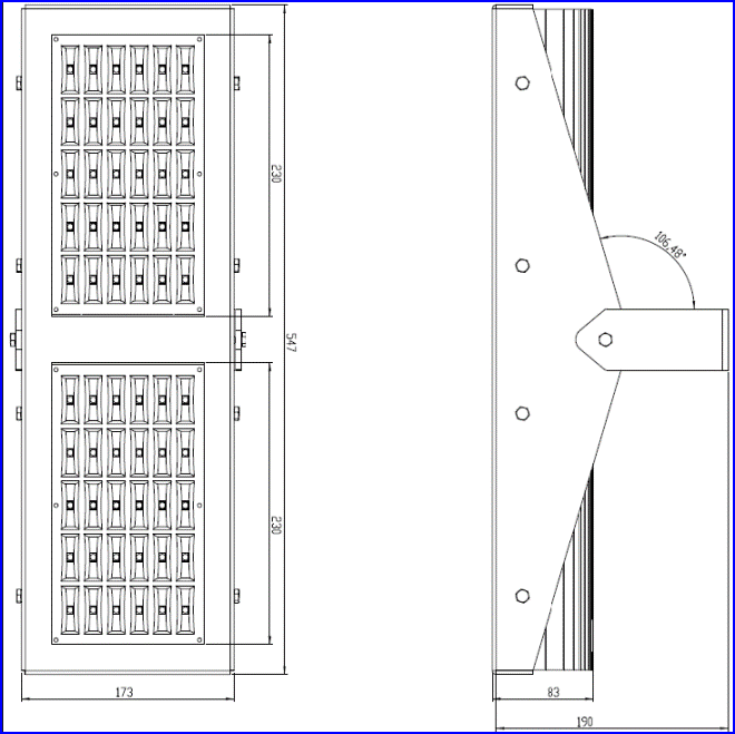 PROYECTOR DE LEDS PARA TÚNELES DE 192W