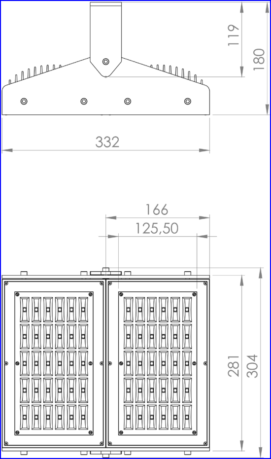 PROYECTOR DE LEDS DE 165W