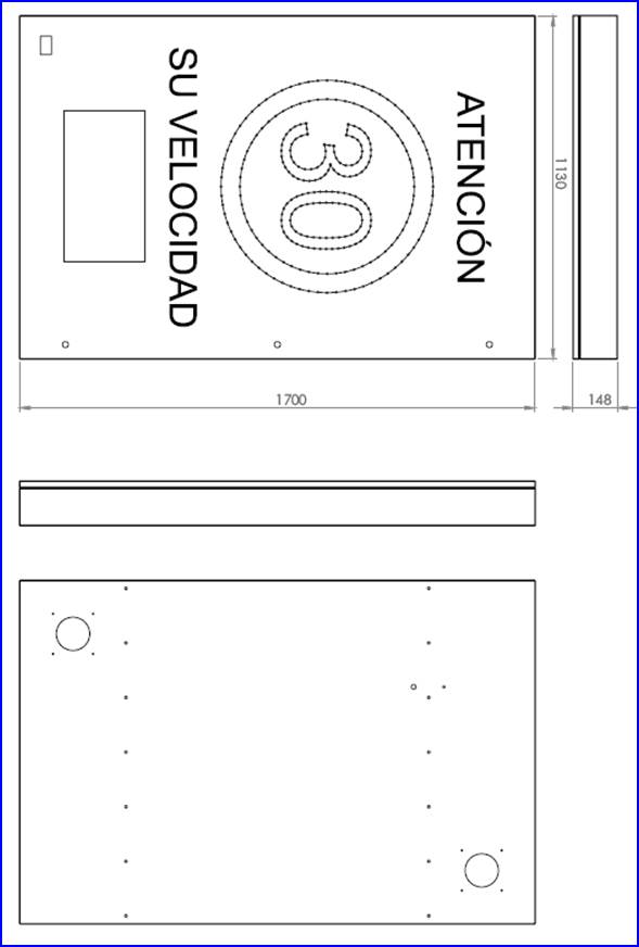 PANEL LIMITACIÓN VELOCIDAD CON RADAR